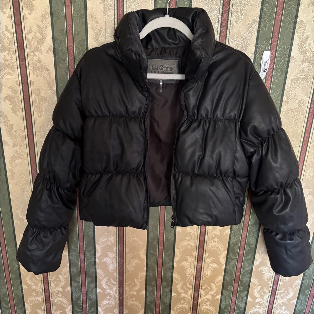 Ci Sono Women's Black Puffer Jacket